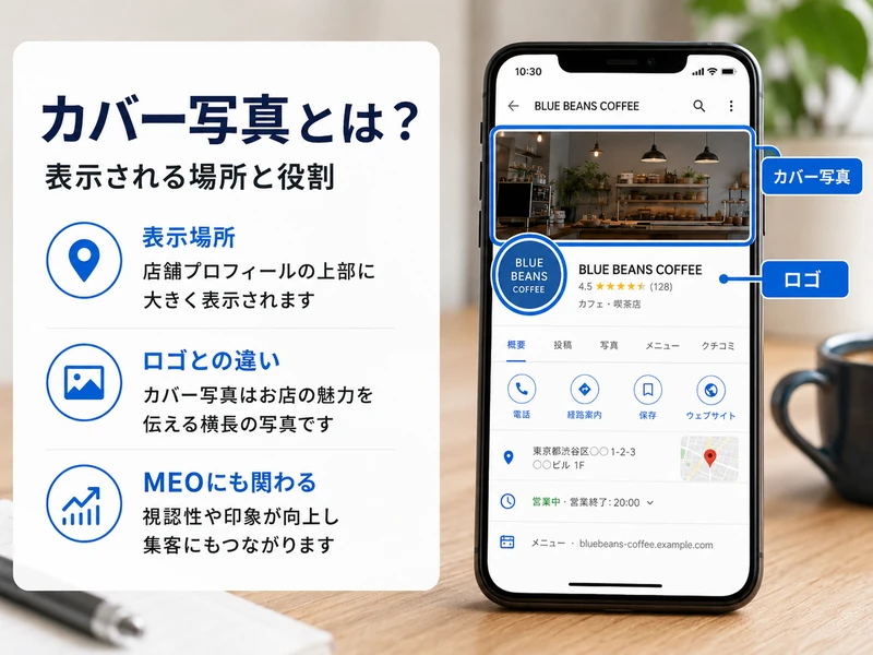 Googleマップのカバー写真を変える3ステップ！サイズの目安と反映されないときの対処法