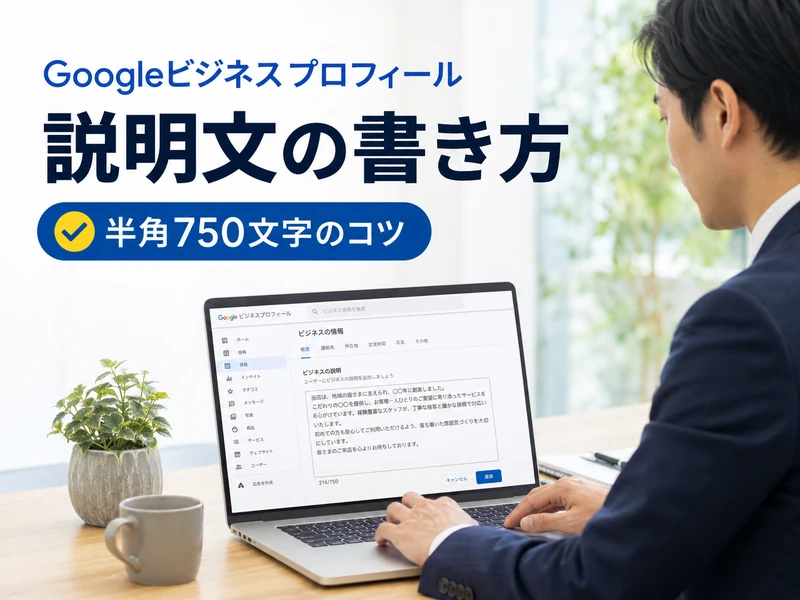 Googleビジネスプロフィールの説明文の書き方｜半角750文字で伝わる書き方のコツ