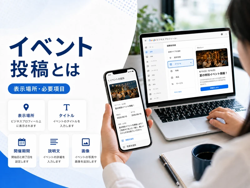 【MEO対策】Googleビジネスプロフィールのイベントとは？作り方と効果を高めるコツ5つ