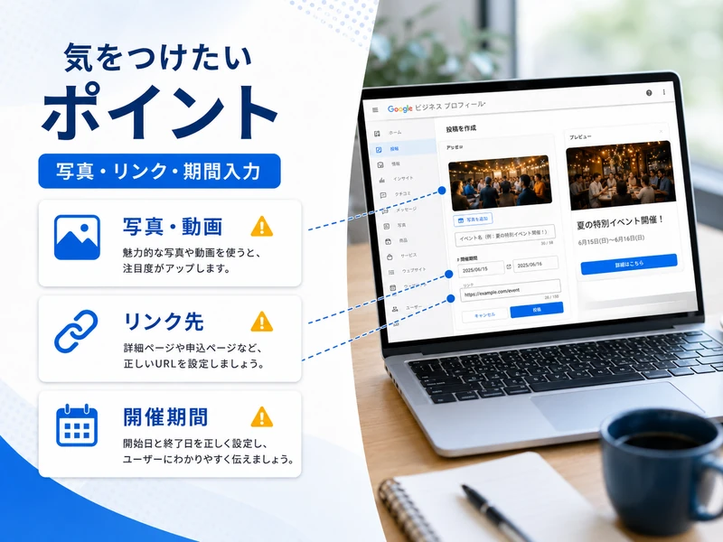 【MEO対策】Googleビジネスプロフィールのイベントとは？作り方と効果を高めるコツ5つ
