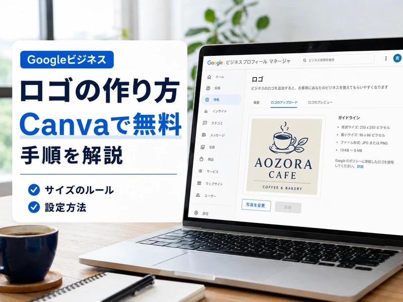 【保存版】Googleビジネスのロゴ作り方！Canvaで無料で作る手順を解説
