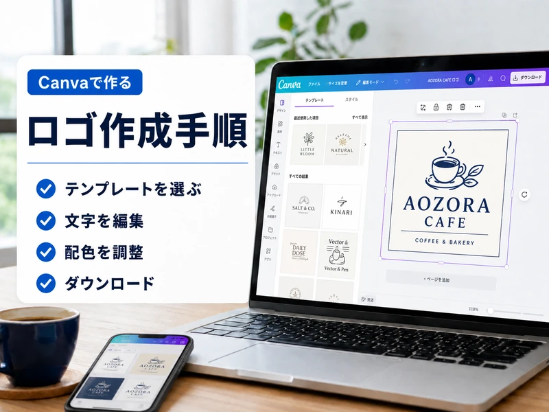 【保存版】Googleビジネスのロゴ作り方！Canvaで無料で作る手順を解説