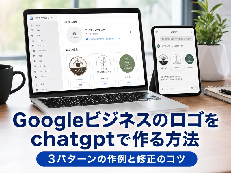 Googleビジネスのロゴをchatgptで作る方法|3パターンの作例と修正のコツ