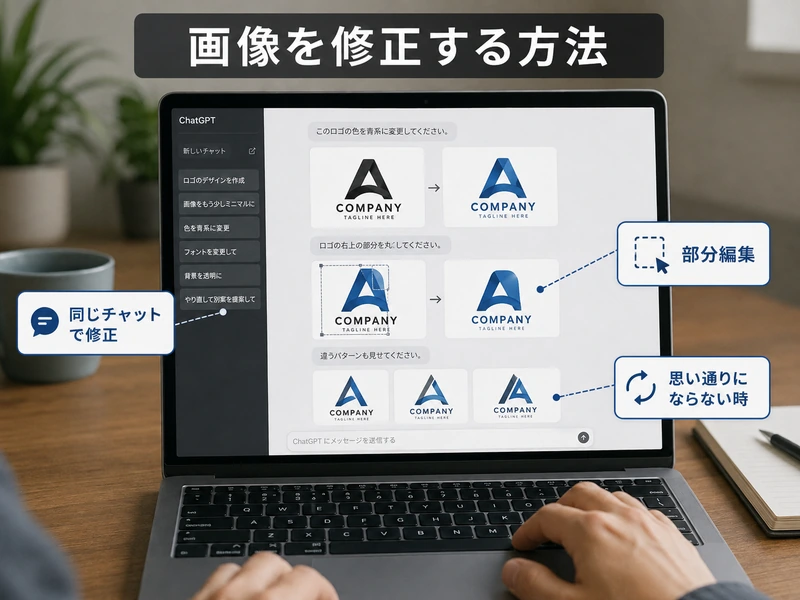 Googleビジネスのロゴをchatgptで作る方法|3パターンの作例と修正のコツ