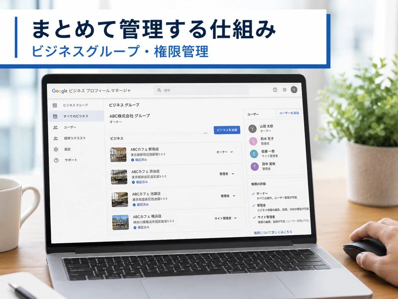 Googleビジネスプロフィールで複数店舗を管理する方法｜押さえておきたい3つのポイント