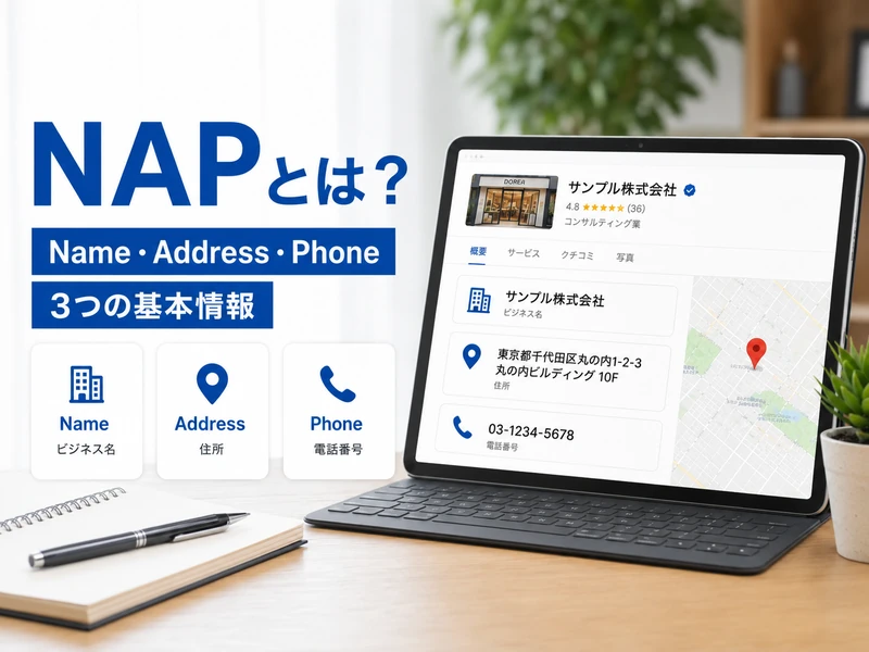 Googleビジネスプロフィールのnapとは?統一すべき3つの情報と整え方