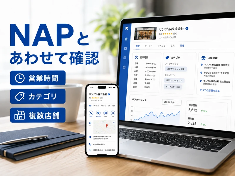 Googleビジネスプロフィールのnapとは?統一すべき3つの情報と整え方