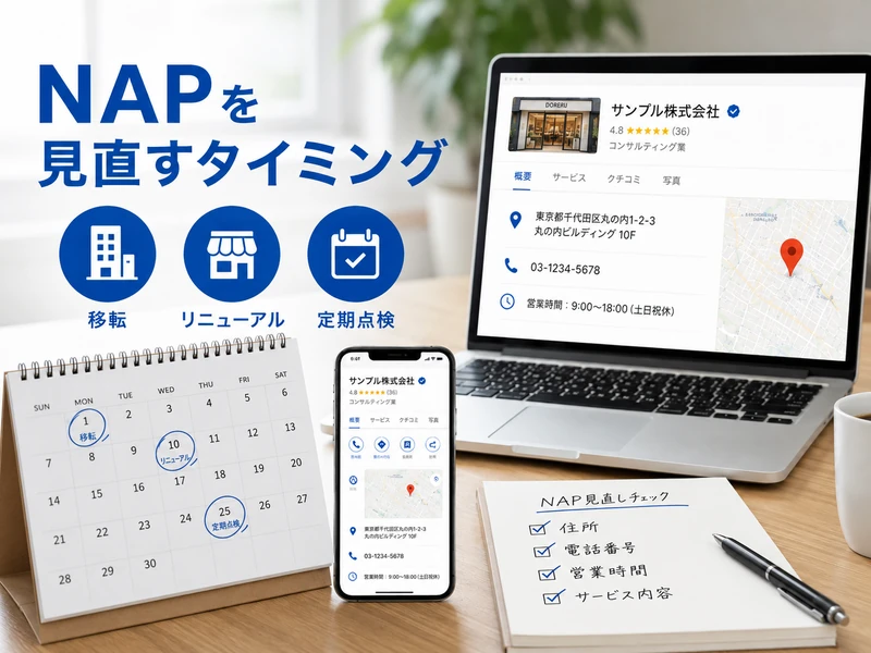Googleビジネスプロフィールのnapとは?統一すべき3つの情報と整え方
