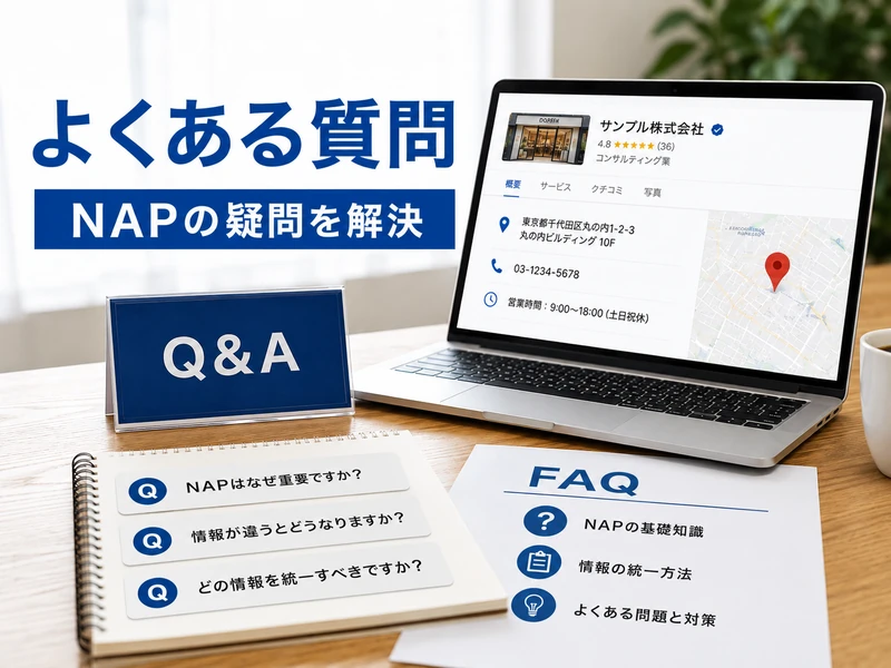 Googleビジネスプロフィールのnapとは?統一すべき3つの情報と整え方