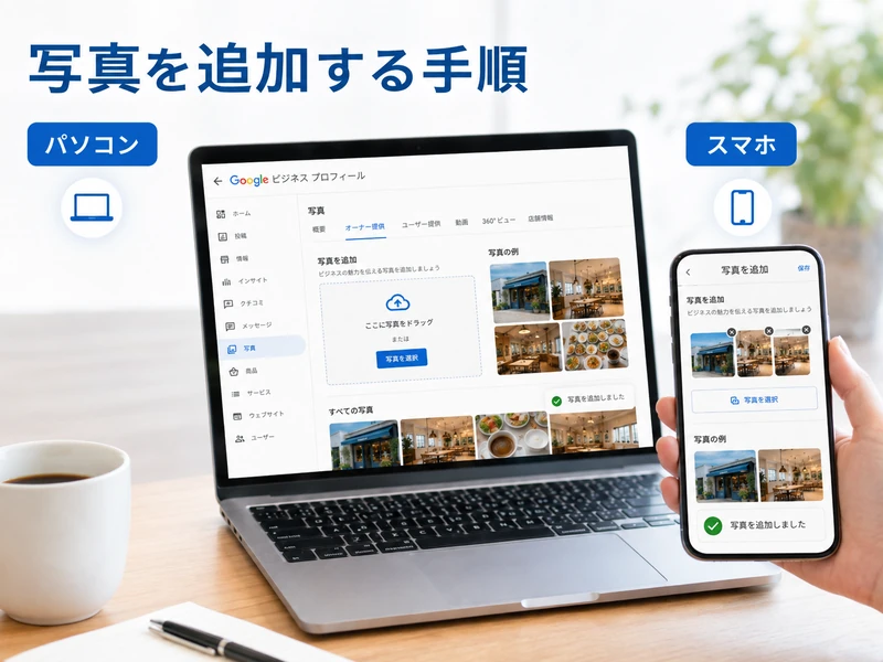 Googleビジネスプロフィールの写真とは?3つの種類と追加方法を解説