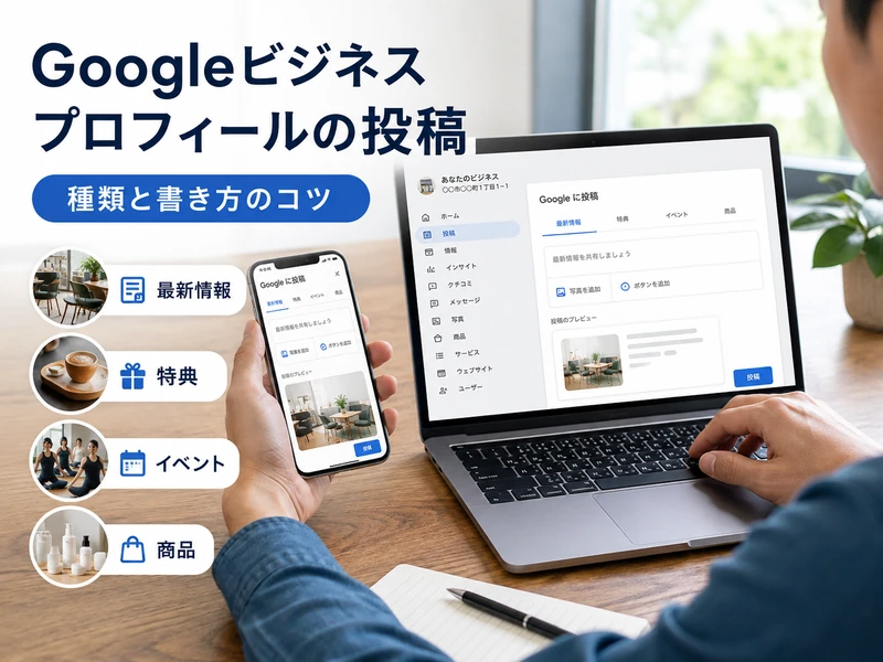 Googleビジネスプロフィールの投稿とは?種類と書き方のコツを解説