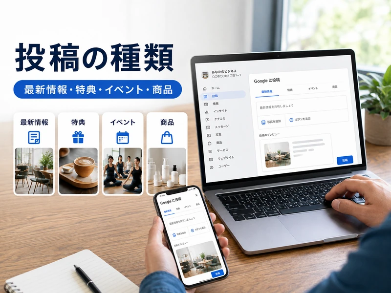 Googleビジネスプロフィールの投稿とは?種類と書き方のコツを解説