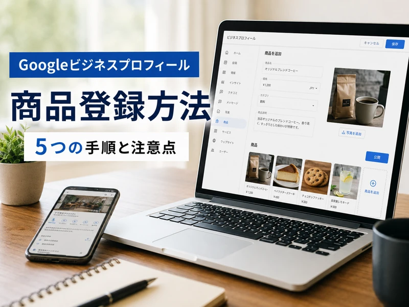 Googleビジネスプロフィールの商品登録方法|5つの手順と注意点を解説