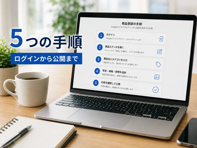 Googleビジネスプロフィールの商品登録方法|5つの手順と注意点を解説