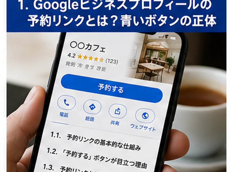 【保存版】Googleビジネスプロフィールの予約リンクとは？青いボタンが出る3つの条件