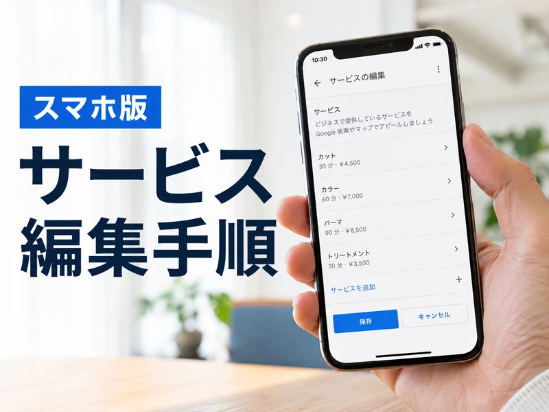 【Googleビジネスプロフィール】サービスの編集方法を5つの手順で解説!表示されない時の対処法も紹介