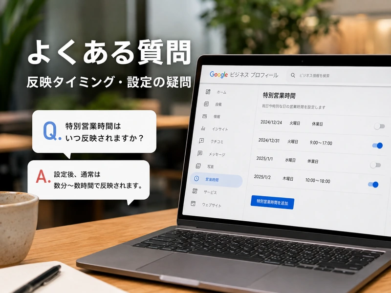 Googleビジネスプロフィールの特別営業時間とは？設定方法3ステップとメリットを解説