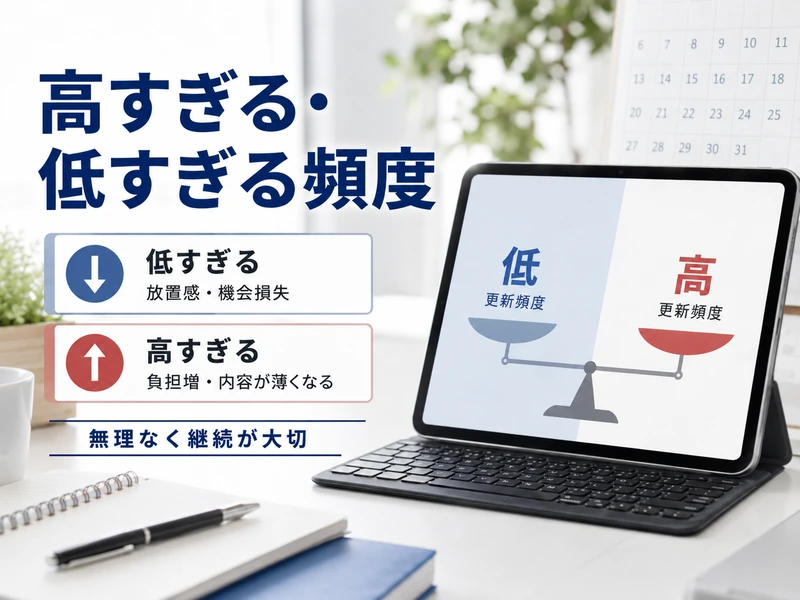 【MEO対策】Googleビジネスプロフィールの更新頻度は週1〜2回が目安!投稿・写真・基本情報のタイミングを解説