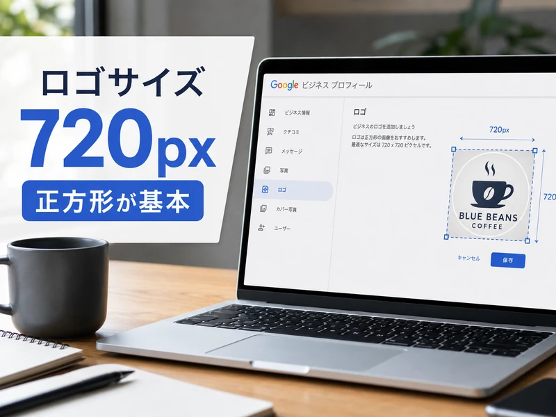 Googleビジネスプロフィールのロゴサイズを解説|推奨解像度720ピクセルの基準とは