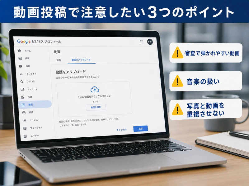 【解説】Googleビジネスプロフィールの動画投稿5つの手順！条件と注意点も紹介
