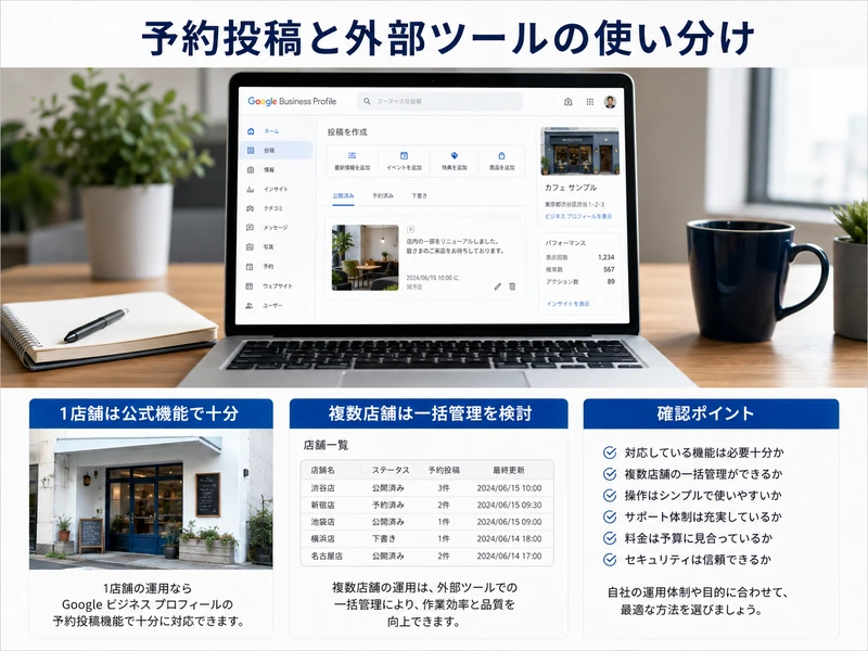 Googleビジネスプロフィールの予約投稿4つの手順!公式機能でできることを解説