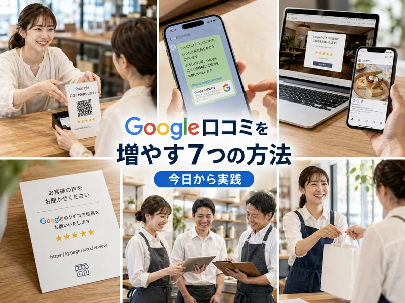 Google口コミを増やす方法とは？今日からできる7つの取り組みとNG行為