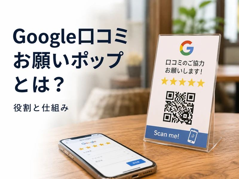 Google口コミお願いポップの作り方4ステップ!QRコードの取得から設置のコツまで