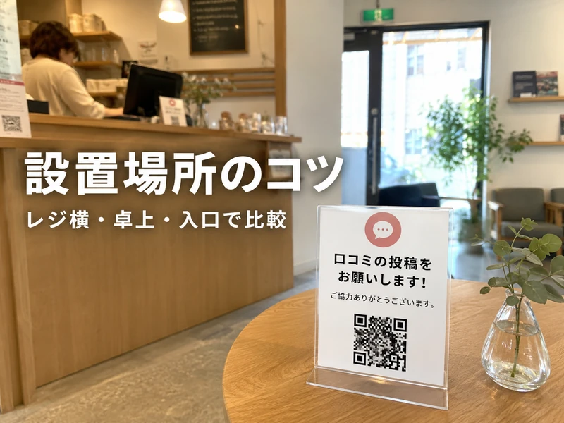 Google口コミお願いポップの作り方4ステップ!QRコードの取得から設置のコツまで
