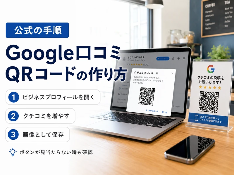 【保存版】Google口コミQRコードの作り方！3つの手順とよくある失敗