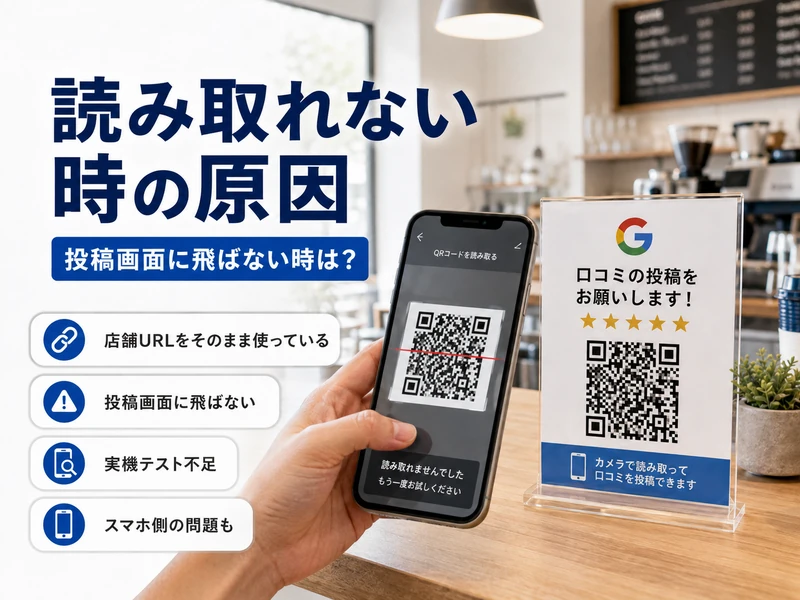 【保存版】Google口コミQRコードの作り方！3つの手順とよくある失敗